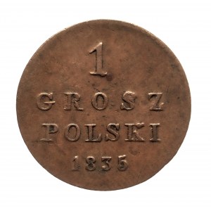 Królestwo Polskie, Mikołaj I (1825-1855), 1 grosz polski 1835 I.P., Warszawa