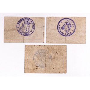 Rogoźno, zestaw bonów: 3 x 50 fenigów 1919