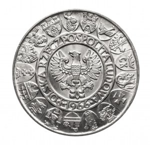 Poland, People's Republic of Poland (1944-1989), 100 gold 1966, Mieszko and Dabrowka - half figures, sample (1)