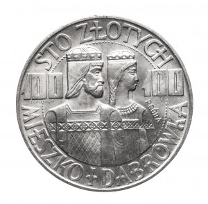 Poland, People's Republic of Poland (1944-1989), 100 gold 1966, Mieszko and Dabrowka - half figures, sample (2)