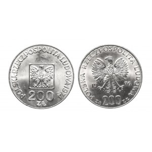 Poľsko, PRL (1944-1989), sada: 200 zlatých 1974, 1976