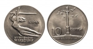 Poland, People's Republic of Poland (1944-1989), set: 10 gold 1965 - Nike and 