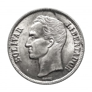 Venezuela, Republik (1953-1999), 1 Bolivar 1954, Philadelphia, Silber