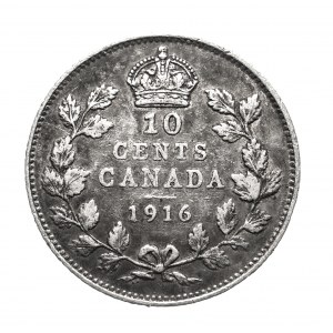 Kanada, Georg V. (1911 - 1936), 10 Cent 1916, Ottawa