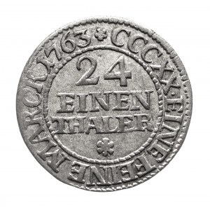 Poľsko, August III Sas (1733-1763), 1/24 toliarov 1763 EDC, Lipsko (1)