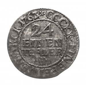Poľsko, August III Sas (1733-1763), 1/24 toliarov 1763 EDC, Lipsko (3)