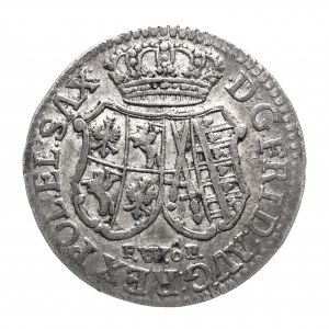 Polska, August III Sas (1733-1763), 1/12 talara 1763 FWôF, Drezno