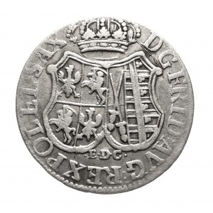 Poland, August III Sas (1733-1763), 1/12 thaler 1763 E.D.C., Leipzig - wide crown