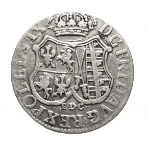 Polska, August III Sas (1733-1763), 1/12 talara 1763 E.D.C., Lipsk - korona szeroka