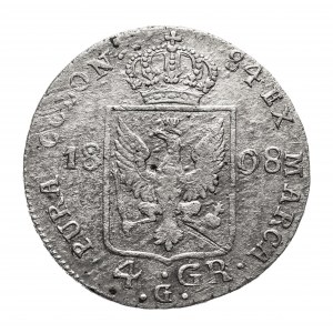 Śląsk pod panowaniem pruskim, Fryderyk Wilhelm III (1797-1840), 4 grosze 1808 G, Kłodzko (2)