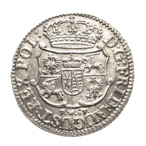 Polska, August III Sas (1733-1763), 1/24 talara 1751 FWôF, Drezno