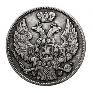 Russische Teilung, Nikolaus I. (1825-1855), 15 Kopeken / 1 Zloty 1836 MW, Warschau