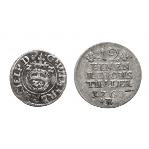 Súbor strieborných mincí 17.-18. stor. - Kniežacie Prusko, Sliezsko