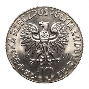 Poľsko, PRL (1944-1989), 10 zlotých 1967 Copernicus, Varšava