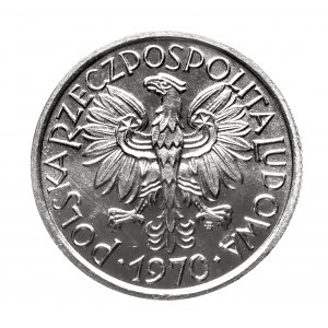 Poľsko, Poľská ľudová republika (1944-1989), 2 zloté 1970, Varšava - ako zrkadlovka