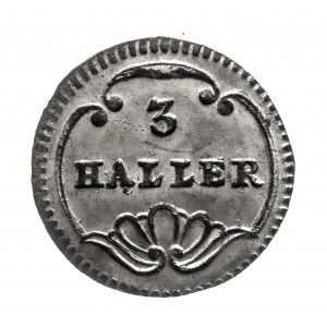 Švajčiarsko, Zürich, 3 haller (rappen) b.d., Zürich