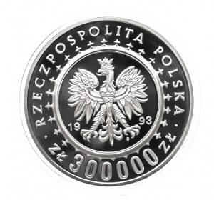 Poland, Poland, Republic of since 1989, 300,000 zloty 1993 Lancut Castle