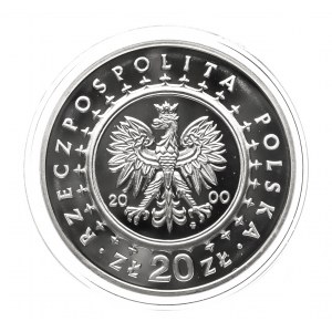Polska, Rzeczpospolita od 1989 roku, 20 złotych 2000, Pałac w Wilanowie