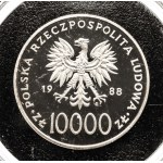 Polska, PRL (1944-1989), 10000 złotych 1988, Jan Paweł II - X-lecie Pontyfikatu