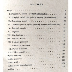 Kiersnowski Ryszard, Wstęp do numizmatyki polskiej wieków średnich, PWN 1964