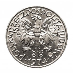 Poland, People's Republic of Poland (1944-1989), 5 gold 1974 Rybak.