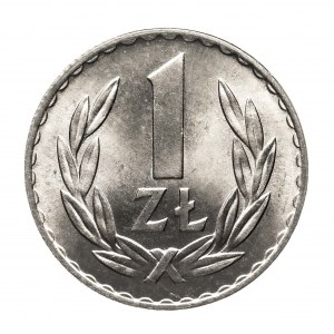 Polska, PRL (1944-1989), 1 złoty 1975, znak mennicy.