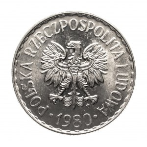 Polska, PRL (1944-1989), 1 złoty 1980.