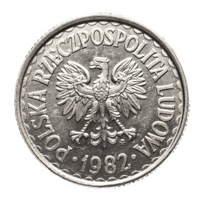 Polska, PRL (1944-1989), 1 złoty 1982.