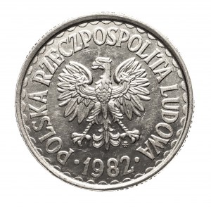 Poland, People's Republic of Poland (1944-1989), 1 zloty 1982.