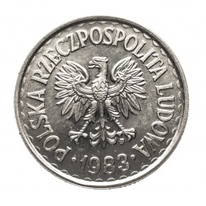Polska, PRL (1944-1989), 1 złoty 1983.