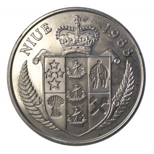 Niue, 5 dolarów 1998, Mistrzostwa Europy w piłce nożnej, RFN 1988