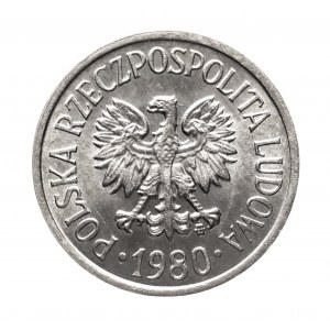 Polska, PRL (1944-1989), 20 groszy 1980, Warszawa.