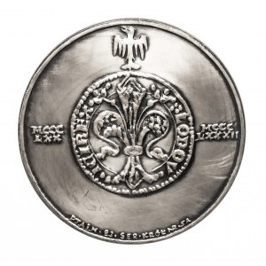 Polska, PRL (1952-1989), medal z serii królewskiej PTAiN - Ludwik Węgierski 1983, Mennica Warszawska.