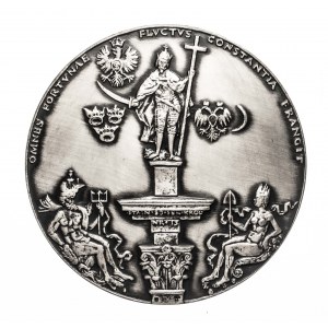 Polska, PRL (1952-1989), medal z serii królewskiej PTAiN - Zygmunt III Waza 1980, Mennica Warszawska.