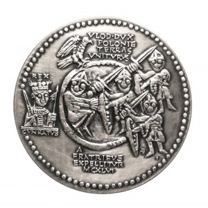 Polska, PRL (1952-1989), medal z serii królewskiej PTAiN - Władysław Wygnaniec 1982, Mennica Warszawska.