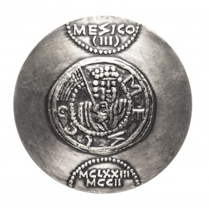 Polska, PRL (1952-1989), medal z serii królewskiej PTAiN - Mieszko III 1978, Mennica Warszawska.