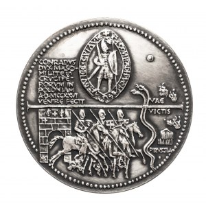 Polska, PRL (1952-1989), medal z serii królewskiej PTAiN - Konrad Mazowiecki 1984, Mennica Warszawska.