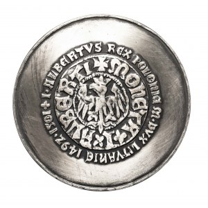 Polska, PRL (1952-1989), medal z serii królewskiej PTAiN - Jan Olbracht 1979, Mennica Warszawska.