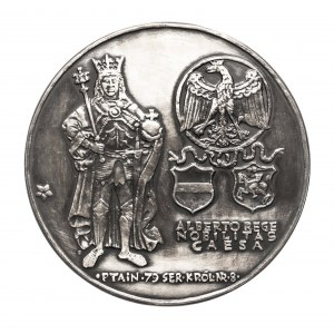 Polska, PRL (1952-1989), medal z serii królewskiej PTAiN - Jan Olbracht 1979, Mennica Warszawska.