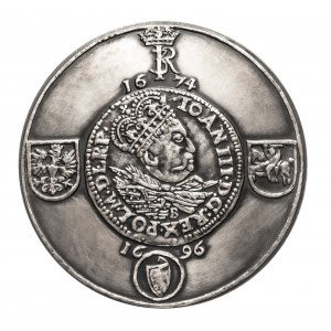 Polska, PRL (1952-1989), medal z serii królewskiej PTAiN - Jan III Sobieski 1981, Mennica Warszawska.