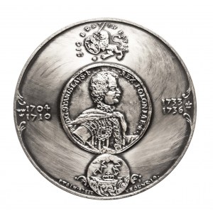 Polska, PRL (1952-1989), medal z serii królewskiej PTAiN - Stanisław Leszczyński 1983, Mennica Warszawska.