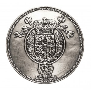 Polska, PRL (1952-1989), medal z serii królewskiej PTAiN - Stanisław Leszczyński 1983, Mennica Warszawska.