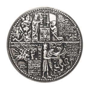 Polska, PRL (1952-1989), medal z serii królewskiej PTAiN - Leszek Czarny 1986, Mennica Warszawska.