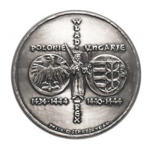 Polska, PRL (1952-1989), medal z serii królewskiej PTAiN - Władysław Warneńczyk 1983, Mennica Warszawska.
