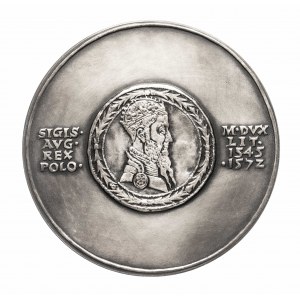 Polska, PRL (1952-1989), medal z serii królewskiej PTAiN - Zygmunt August 1980, Mennica Warszawska.