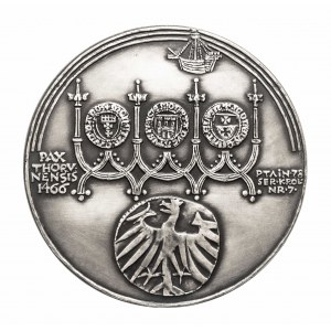 Polska, PRL (1952-1989), medal z serii królewskiej PTAiN - Kazimierz Jagiellończyk 1979, Mennica Warszawska.