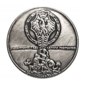 Polska, PRL (1952-1989), medal z serii królewskiej PTAiN - Zygmunt Stary 1979, Mennica Warszawska.