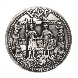 Polska, PRL (1952-1989), medal z serii królewskiej PTAiN - Przemysław II 1981, Mennica Warszawska.