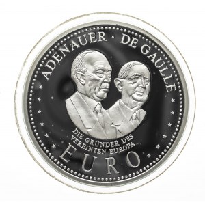 Niemcy, Adenauer i De Gaulle - Ojcowie Zjednoczonej Europy, srebro 999