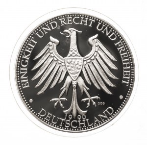 Germany, Reunification of Germany (Deutschland Einig Vaterland - Berlin 12. Nov. 1989) 1990, 999 silver